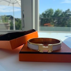 Authentic hermès H clic bracelet